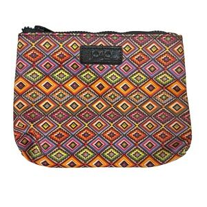 Jo &‎ Jo Australia Cosmetic Makeup Bag Multicolor Diamond Print